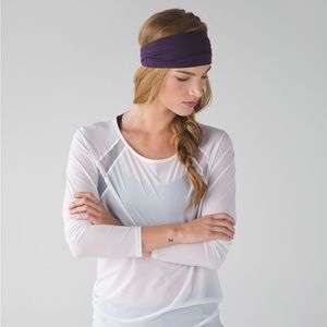 LULULEMON Purple Fringe Fighter Headband✨